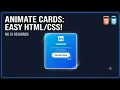 Animated Hover Effects for Cards No JavaScript Required