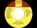 1982 HITS ARCHIVE: That Girl - Stevie Wonder (a #1 record--stereo 45)