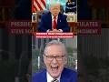 FANTASTIC GUY President Trump congratulates our very own Steve Doocy on his big announcement