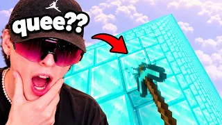Casi PIERDO mi MUNDO creativo de 3min XDDDD- Reacción a MEMES de MINECRAFT😂