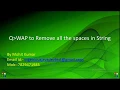 Important Interview question WAP to replace all space in String