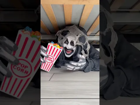Monster doesn’t want plain popcorn 🍿👻
