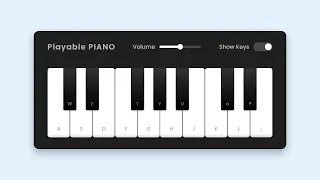 Build A Playable PIANO in HTML CSS JavaScript Virtual Piano in JavaScript