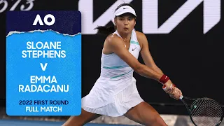 Sloane Stephens v Emma Radacanu Full Match | Australian Open 2022 First Round