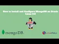 How to Install and Configure MongoDB on Oracle Linux 8 8