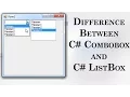 050 - Difference Between C Combobox and C ListBox