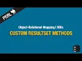 Object-Relational Mapping Custom ResultSet Methods Perl DBIx Tutorial