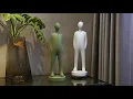 Creative Abstract Character Decoration Resin Ceramic Sculpture