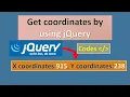 Full explanation how to get coordinates by using jQuery
