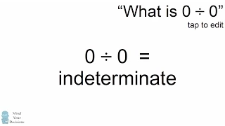 What Is 0 Divided By 0 Why You Can t Divide By Zero