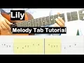 Alan Walker Lily Guitar Lesson Melody Tab Tutorial Guitar Lessons for Beginners
