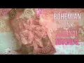 Bohemian Junk journal tutorial with all available materials how to decorate boho journal