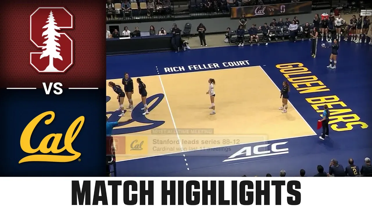 Stanford vs. Cal Match Highlights | 2026 ACC Volleyball