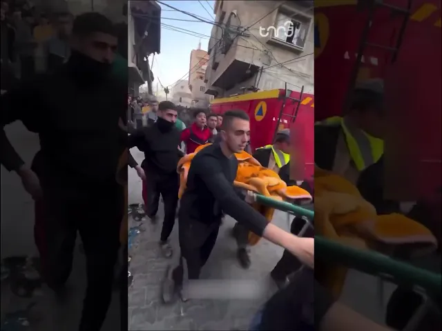 ⁣A Palestinian woman was sitting outside of her home in Khan Yunis when an Israel strike hit. #news