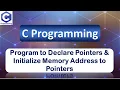 Program to Declare Pointers and Initialize Memory Address to Pointers C Programming Language