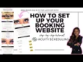 HOW TO SET UP YOUR BOOKING WEBSITE WITH ACUITY SCHEDULING STEP-BY-STEP TUTORIAL
