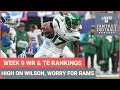 Fantasy football Week 9 WR TE rankings High on Garrett Wilson Dalton Kincaid worry for Rams