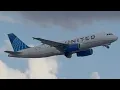 United Airlines Airbus A320-232 Evo Blue Livery Takeoff From Idaho Falls N488UA