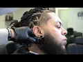 Super Clean All Natural Mid Taper On Braids With Beard Work