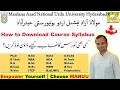 Download Lagu How to Download MANUU Course Syllabus | All regular mode course | #RizwanZahir #Urdu #UrduUniversity