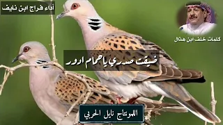 ضيقت صدري يا حمام أدار كلمات خلف ابن هذلال أداء فراج ابن نايف 