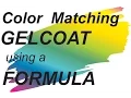 Color Matching Gel Coat Using a Formula
