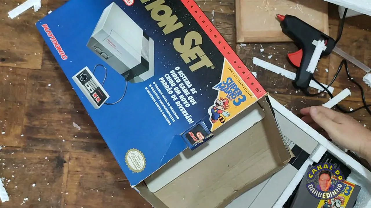 Fazendo um berço de isopor pro meu Nintendinho!