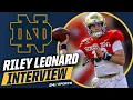 Notre Dame QB Riley Leonard On Senior Bowl National Championship Marcus Freeman and More