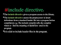 C language lecture 1 Preprocessor directives header files in Urdu Hindi