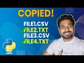 Copy Selective Files using Python Shutil Module