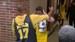 Tyrese Haliburton Reggie Miller meet Pacers players in the tunnel after Game 7 loss NBA Finals