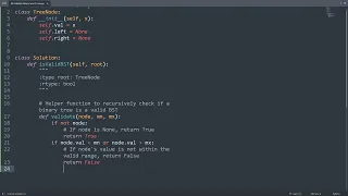 Leetcode 98 Validate Binary Search Tree in Python Python Leetcode Python Coding Tutorial ASMR