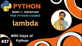 Day-37 60 Days of Python How to Use Python Lambda Functions Bangla