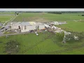 Tornado hits Charleston Illinois damages buildings and Corvette museum