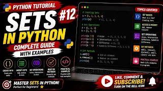 Python Tutorial Sets in Python Explained Set Methods Operations with Examples