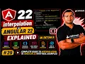 Interpolation in Angular 22 Explained in Detail Data binding Angular 22 complete course 2026