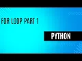 10 For Loop Part 1 Python Python Course Rohit Bagal