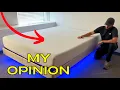 Floating Bed Frame with LED Lights
