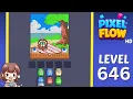 Pixel Flow Level 646 Solution Walkthrough