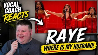 Vocal Coach Reacts to Raye - Where Is My Husband