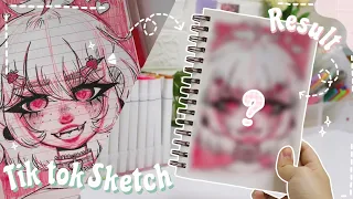 رسامة تتعلم رسم من التيك توك هل الرسم بالسهولة الجزء الثاني 