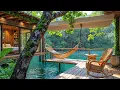 Download Lagu 🍃 Chill Morning by the River with Positive Jazz | Peaceful Forest Cabin for Relax, Read \u0026 Chill