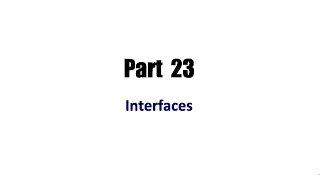 Java Programming Beginner Tutorials Part 23 Interfaces