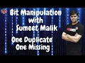 Find Duplicate Number and Missing Number from 1 to N One Duplicate One Missing Bit Manipulation