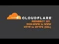 Cloudflare How to 301 Redirect NON-WWW to WWW SSL