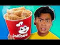 i ordered everything from the jollibee menu