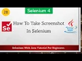 How To Take Screenshot In Selenium Selenium WebDriver Tutorial for Beginners