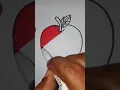 how to colour an apple simply