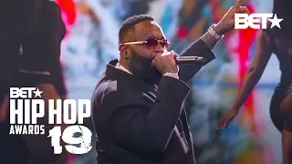 Rick Ross \u0026 T-Pain Hit Stage To Perform Maybach Music, Boss \u0026 More! | Hip Hop Awards ‘19