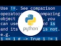 Is there a not equal operator in Python